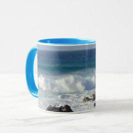 Caneca Ondas Em Maui, Fotografia Da Paisagem Do Havaí