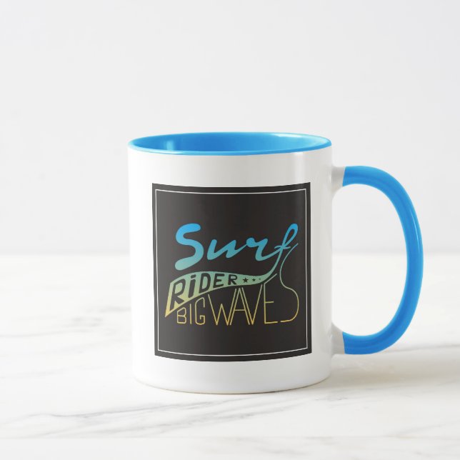 Caneca Ondas grandes do cavaleiro do surf (Direita)