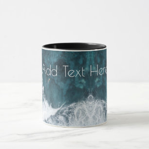 Caneca Ondas oceânicas em queda