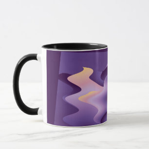 Caneca Ondas roxas