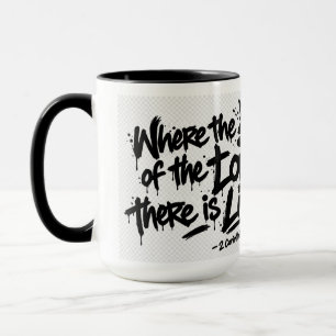 Caneca Onde o espírito está 