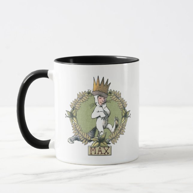 Caneca Onde Vivem os Monstros | Crachá do Max (Esquerda)
