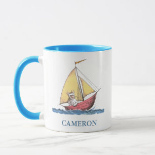 Caneca Onde Vivem os Monstros   Max à Vela   Adicionar No