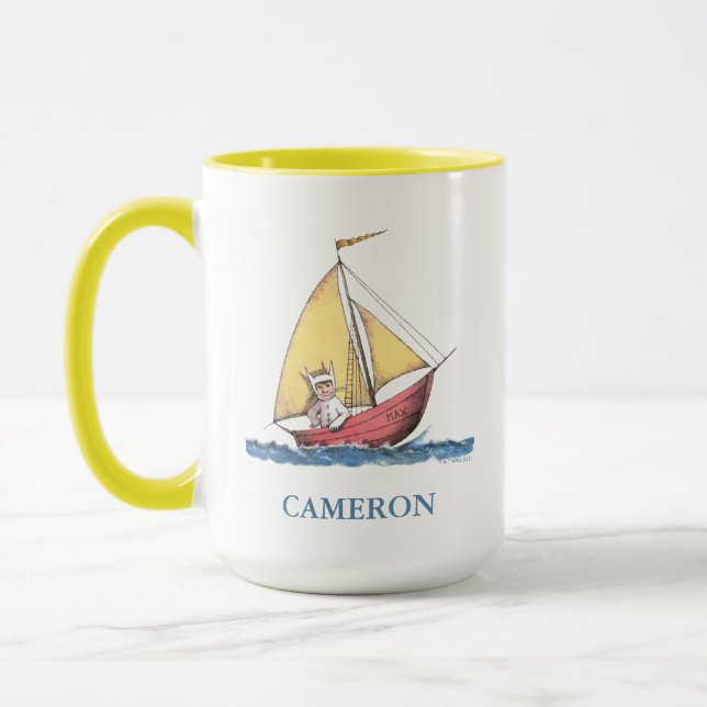 Caneca Onde Vivem os Monstros | Max à Velas | Adicionar N (Esquerda)