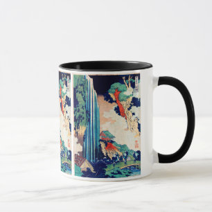 Caneca Ono Falls Hokusai Japonês de Belas Artes