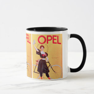Caneca Opel - poster Arte da bicicleta do vintage (1900)
