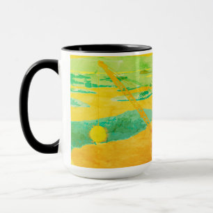 CANECA OPERADOR CRANE GOLF GOLFING FANTASY ART OPERATOR