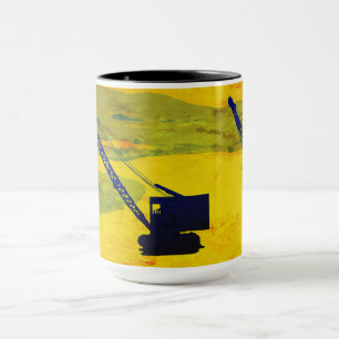 CANECA OPERADOR CRANE GOLF GOLFING FANTASY ART OPERATOR
