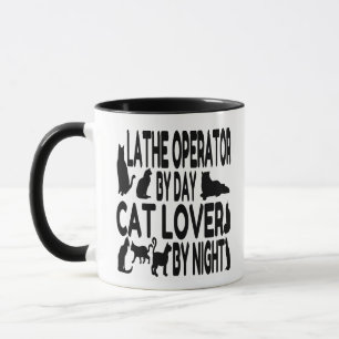 Caneca Operador do Cat Lover Lathe