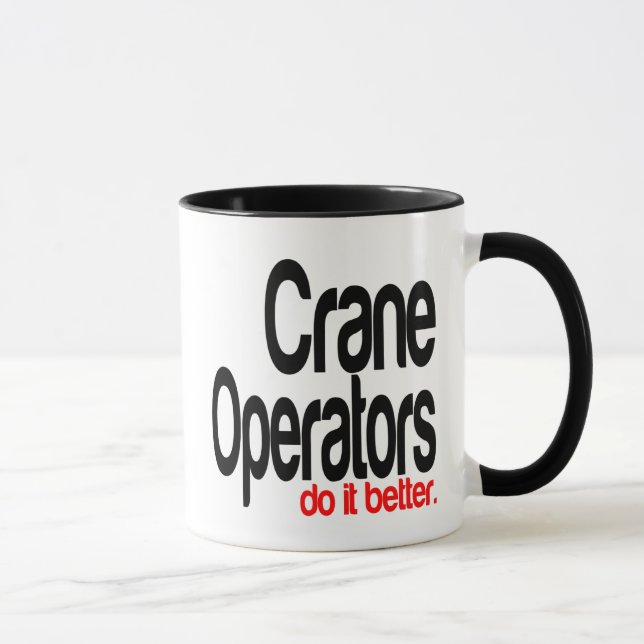 Caneca Operadores De Crane Fazem Melhor (Direita)