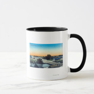 Caneca Opinião aérea de lado sul de TownPorterville, CA