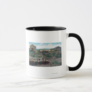 Caneca Opinião as populações da cidade em torno de