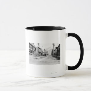 Caneca Opinião da cidade de Skagway, fotografia de Alask