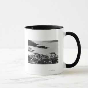 Caneca Opinião da cidade de Wrangell, fotografia de