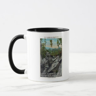 Caneca Opinião da entrada de um desfiladeiro Glacial