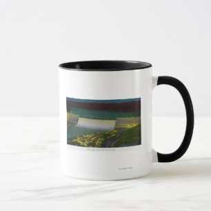 Caneca Opinião da noite, represa grande de Coulee