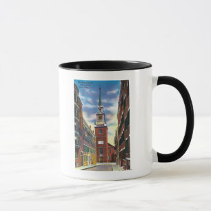 Caneca Opinião da rua de Salem da igreja norte velha Bld