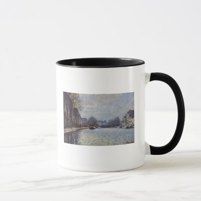 Caneca Opinião de Alfred Sisley | do canal St Martin, (Direita)