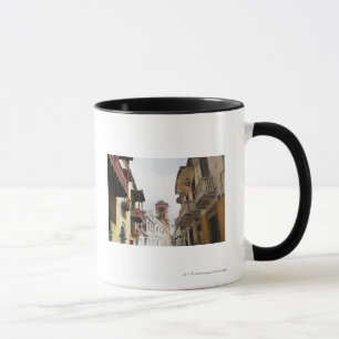 Caneca Opinião de baixo ângulo dos apartamentos ao long