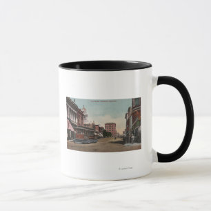 Caneca Opinião de rua principal com carro da rua