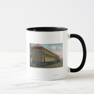 Caneca Opinião do norte de trem elétrico
