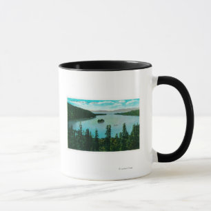 Caneca Opinião esmeralda da baía no lago TahoeLake Taho