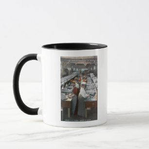 Caneca Opinião interior os trabalhadores Salmon da