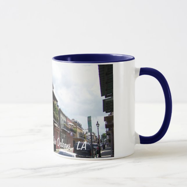 Caneca Opinião Nova Orleães Louisiana da rua do bairro (Direita)