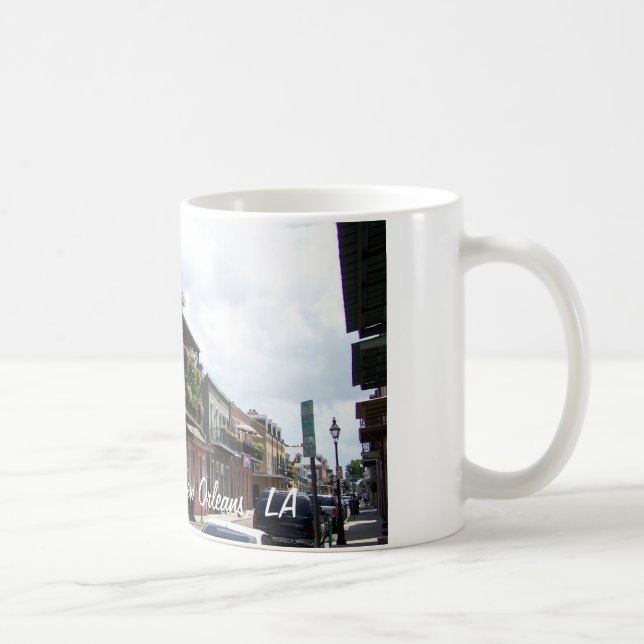 Caneca Opinião Nova Orleães Louisiana da rua do bairro (Direita)