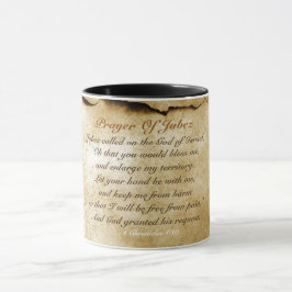 Caneca Oração de Jabez, Bíblia Verse, 1 Crônica 4:10