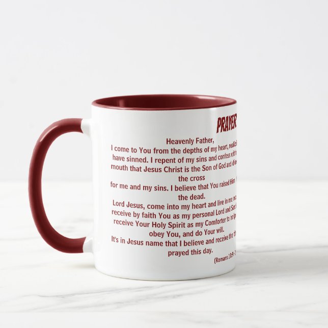 CANECA ORAÇÃO DE SALVAÇÃO (Esquerda)