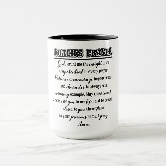 Caneca Oração do treinador (Centro)