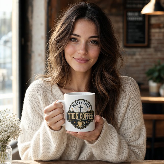 CANECA ORAÇÃO PRIMEIRO, DEPOIS CAFÉ (Criador carregado)