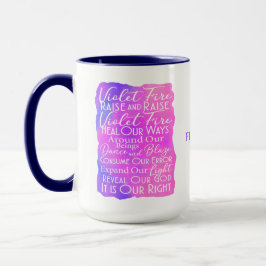 Caneca Oração Violeta contra Fogo: Inspiração e Positivid