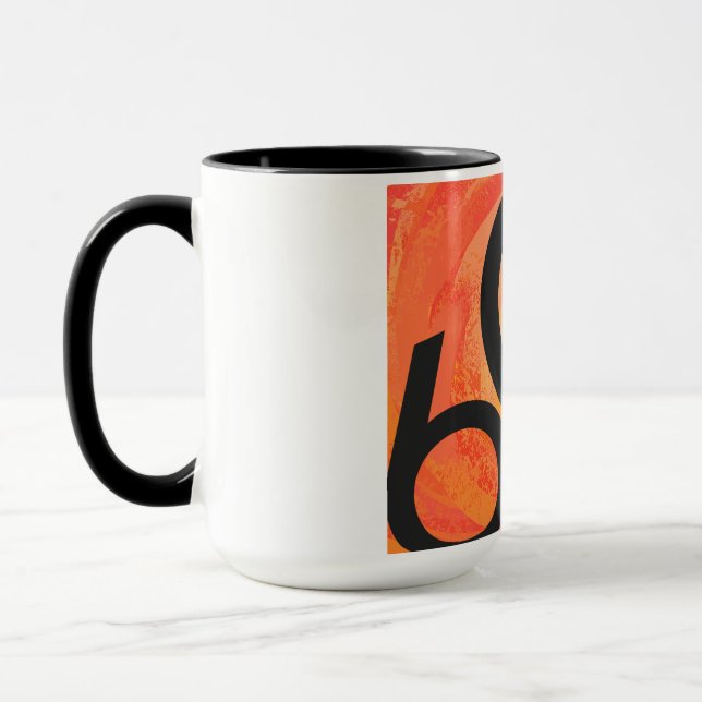 Caneca Orange 60 Decade Birthday (Esquerda)