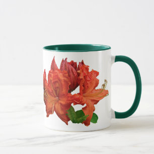 Caneca Orange Azalea Blossoms