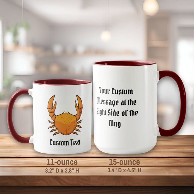 Caneca Orange Crab (Criador carregado)