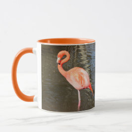 Caneca Orange Flamingo Photo