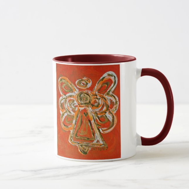 Caneca Orange Guardian Angel Mug ou Cup (Direita)