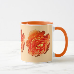 Caneca Orange Rosa I Bonito Floral