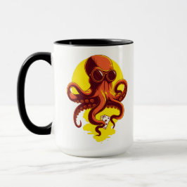 Caneca Orange Smart Octopus