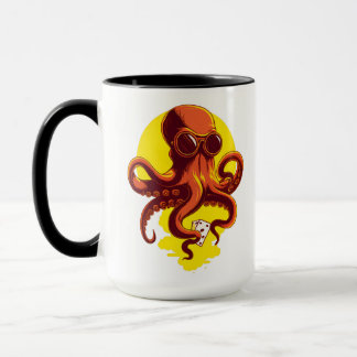 Caneca Orange Smart Octopus