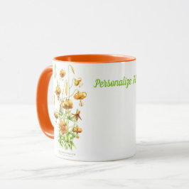 Caneca Orange Tiger Lillies Personalizado