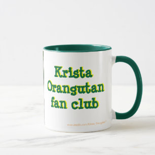 Caneca Orangotango oficial de Krista do clube de fãs