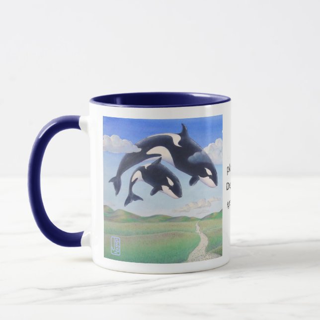 Caneca Orca Espíritos "Este é o meu planeta também" (Esquerda)