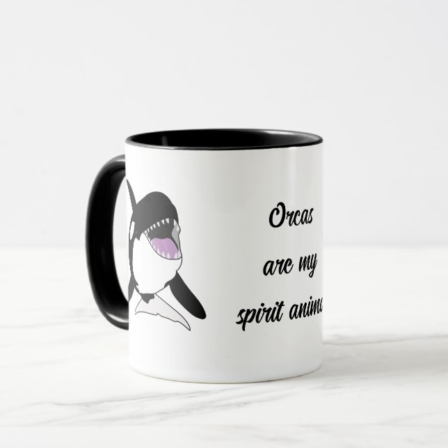 Caneca Orca Killer Whale Spirit Animal (Frente Esquerda)