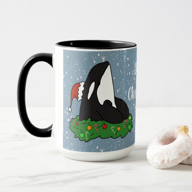 Caneca Orca Natal (Com Donut)