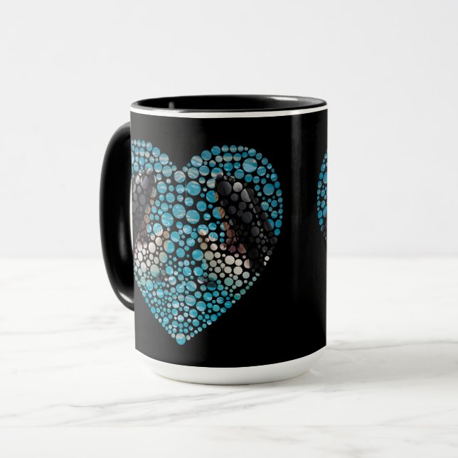 Caneca Orcas O Som Do Oceano, Coffee Mug (Frente Esquerda)