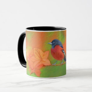 Caneca Orchard Oriole Songbird Pintura Original