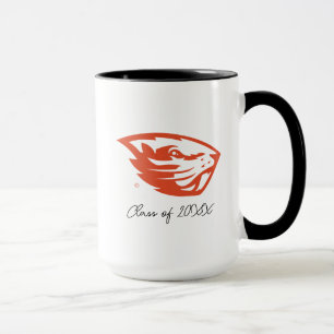 Caneca Oregon State Beavers   Cabeça de castor